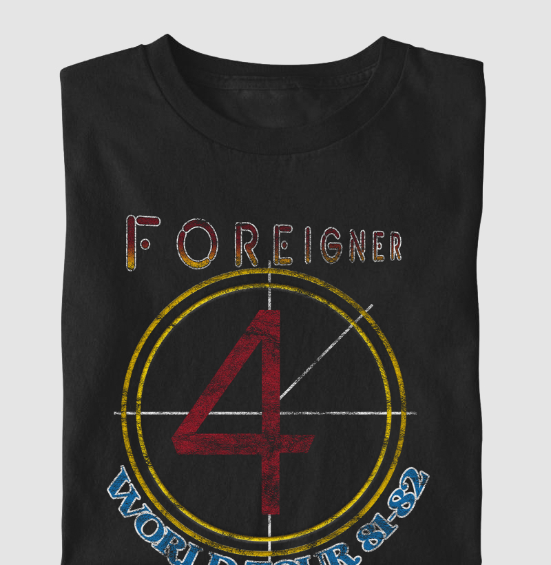 Camiseta Foreigner | '4' World Tour 81-82