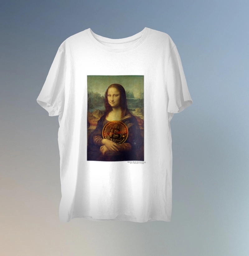 T Shirt Mona Lisa Bit Branca