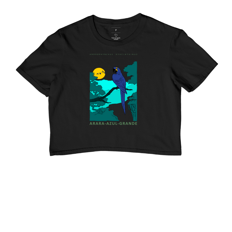 Cropped Arara-azul-grande