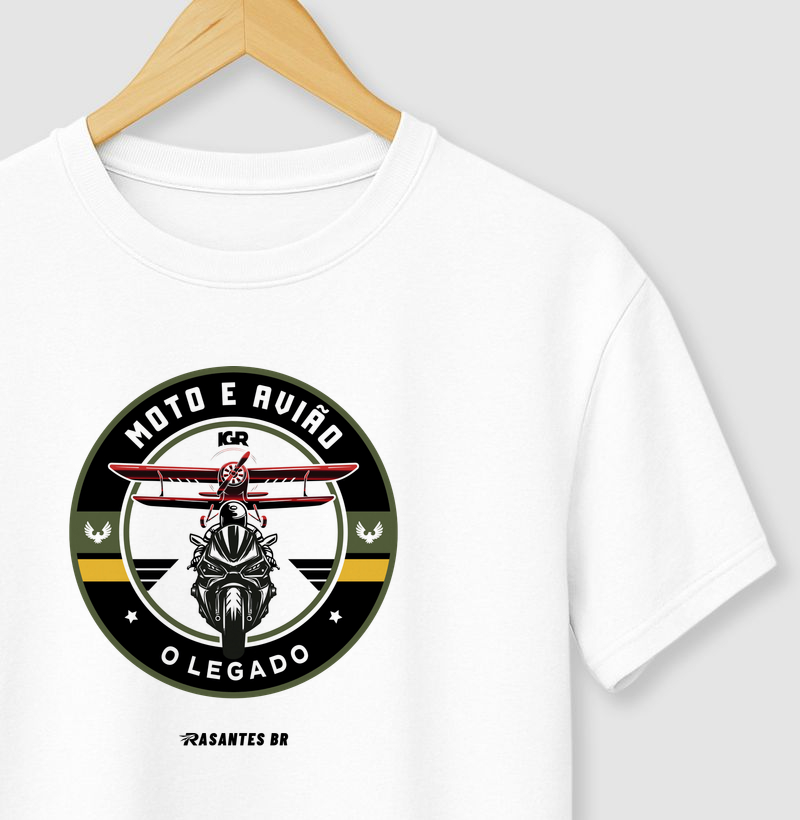 MOTO E AVIÃO - BRANCA