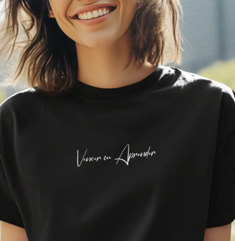 Vencer ou Aprender | Camiseta de Crescimento | Sabedoria e Sucesso