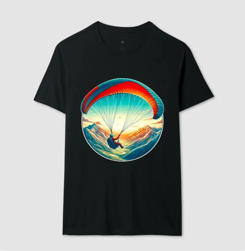 Camiseta Voando de Paraglider