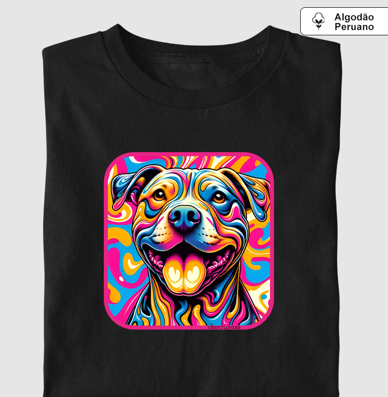 PIT BULL FELIZ ART COLORIDA