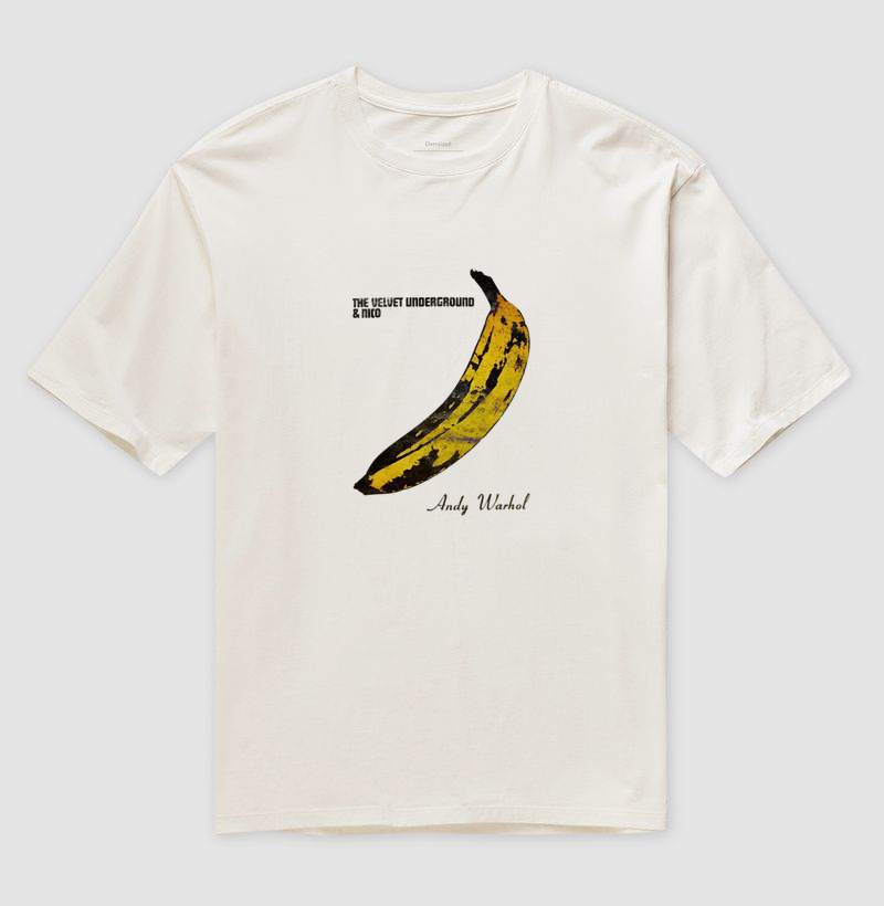 Camiseta Oversized The Velvet Underground & Andy Warhol