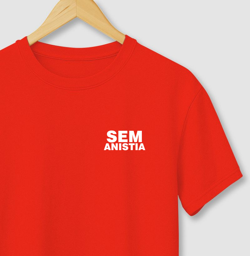 Camiseta Sem Anistia peito 