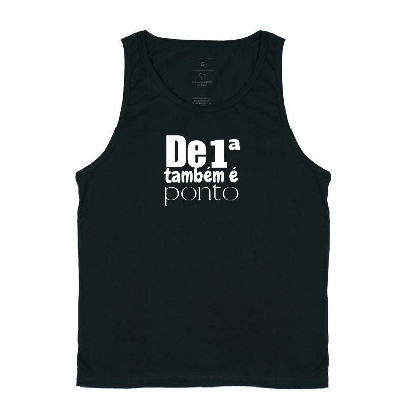Camiseta regata de 1° também é ponto