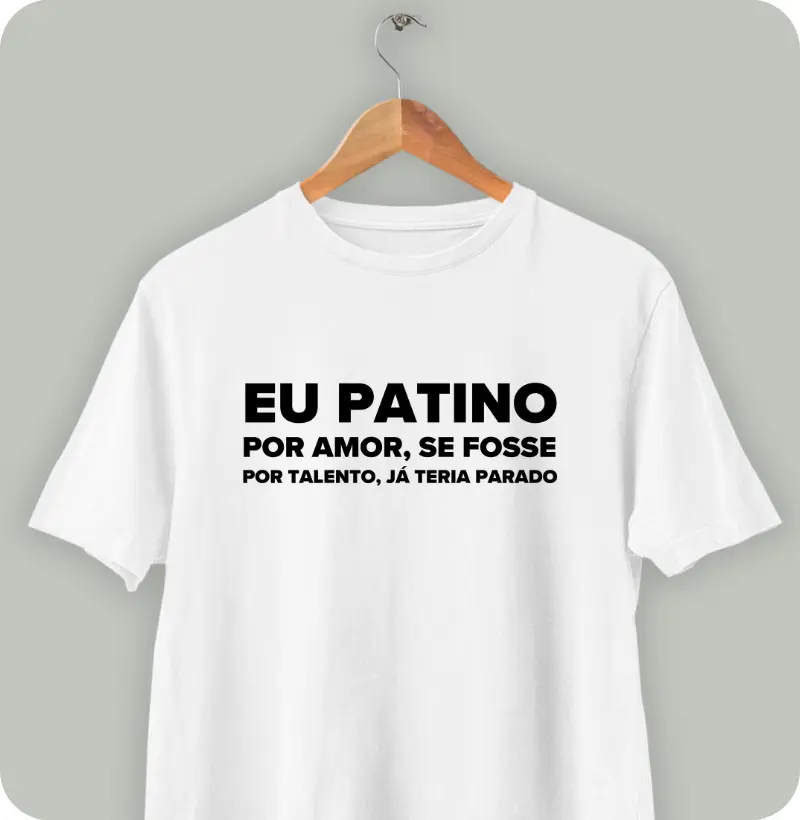 Não patino por talento