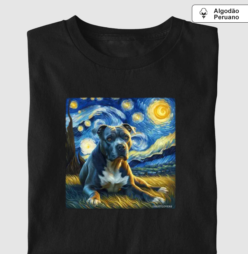 PIT BULL EM NOITE ESTRELADA NO ESTILO VAN GOGH