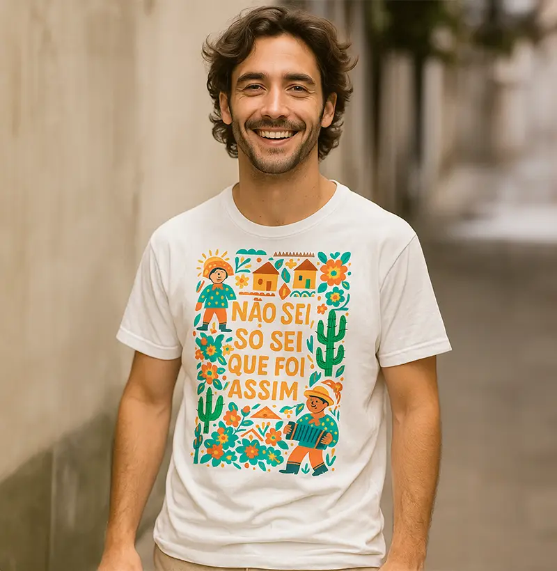 Camiseta Não Sei, Só Sei Que Foi Assim