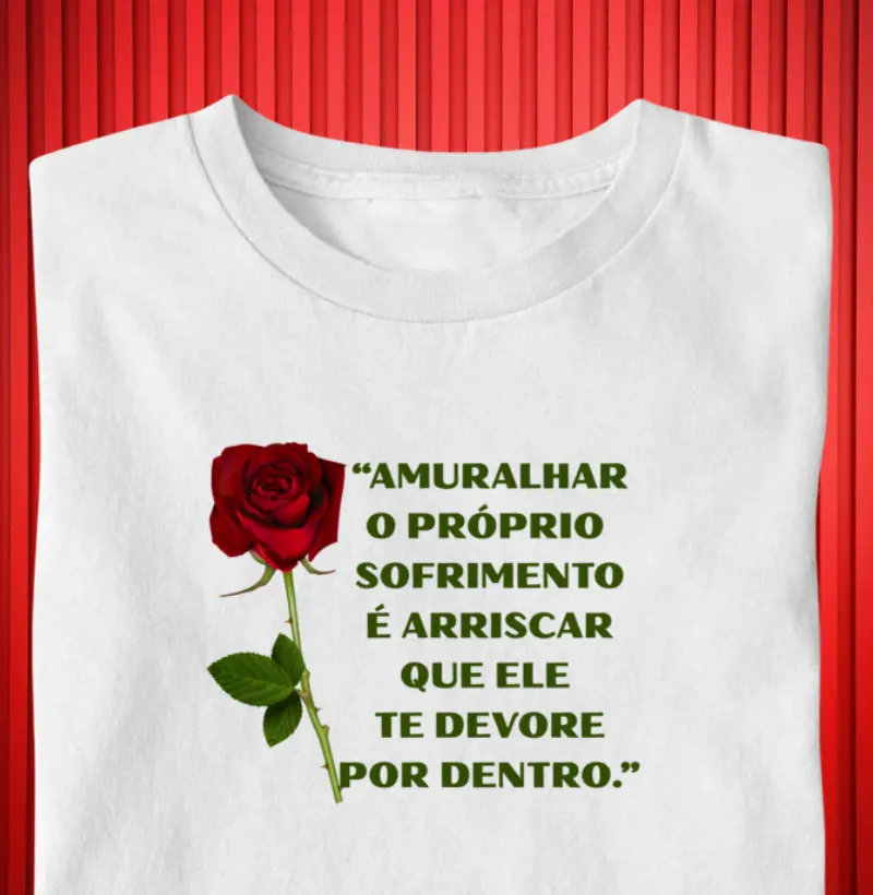 Amuralhar o próprio sofrimento é arriscar 