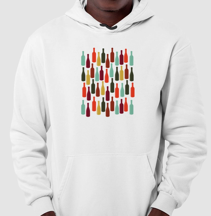 Moletom Garrafas de Vinho