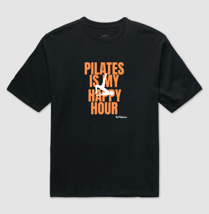 Pilates is my happy hour - orange