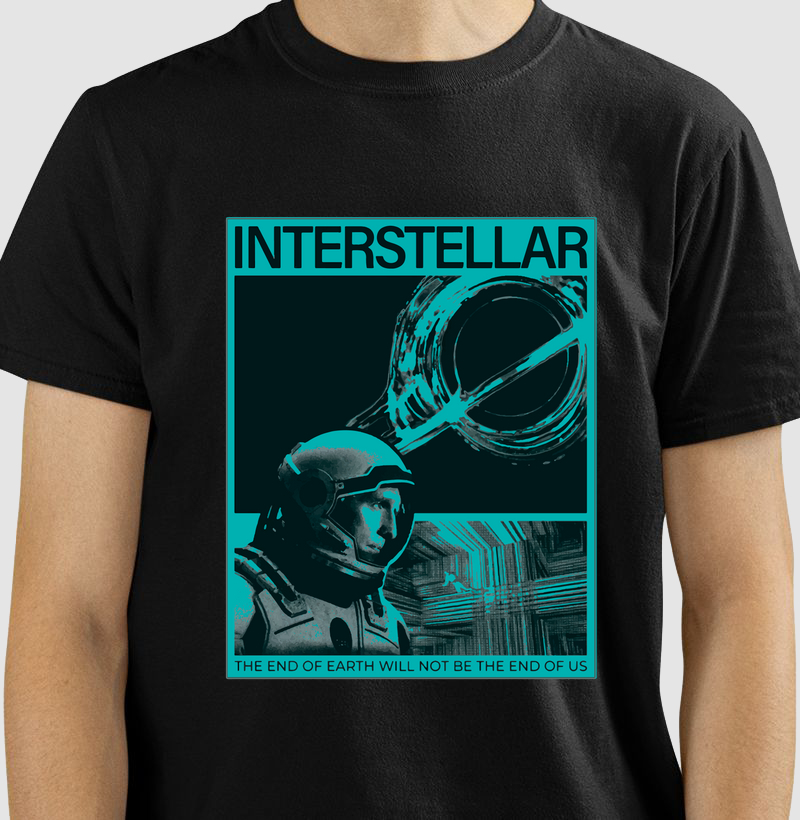 Camiseta Interstellar – “The End of Earth Will Not Be the End of Us"