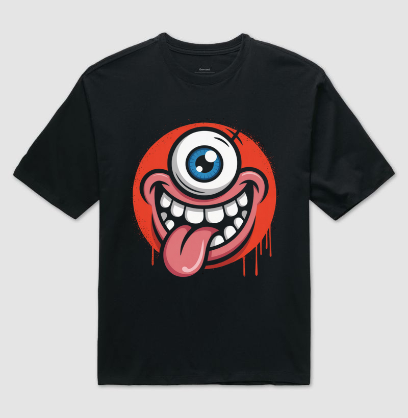 Camiseta Oversized Monstro Ciclope
