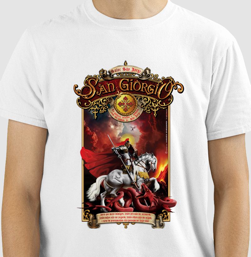 Camisa São Jorge Branca Masculina