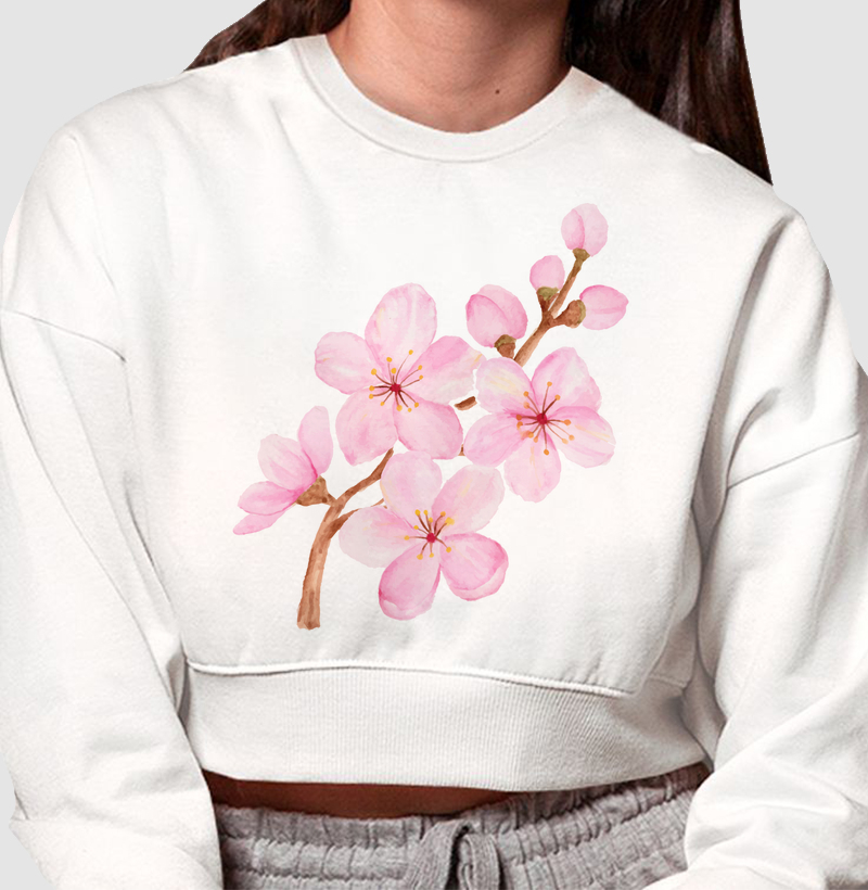 HONESTEE CEREJEIRA Moletom Cropped 
