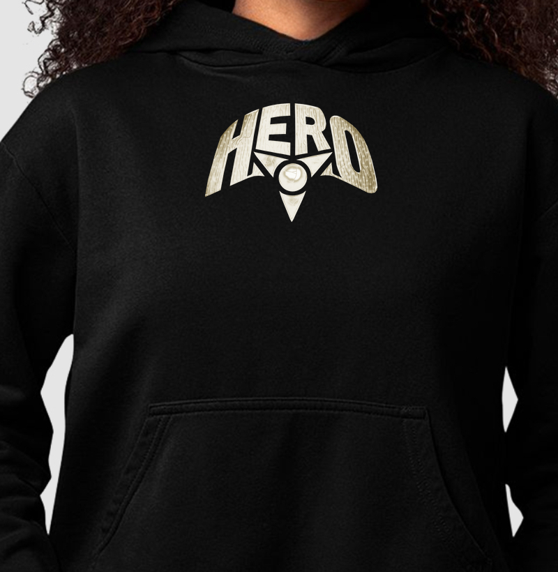 Hoodie Hero - Logo (Texturizada)