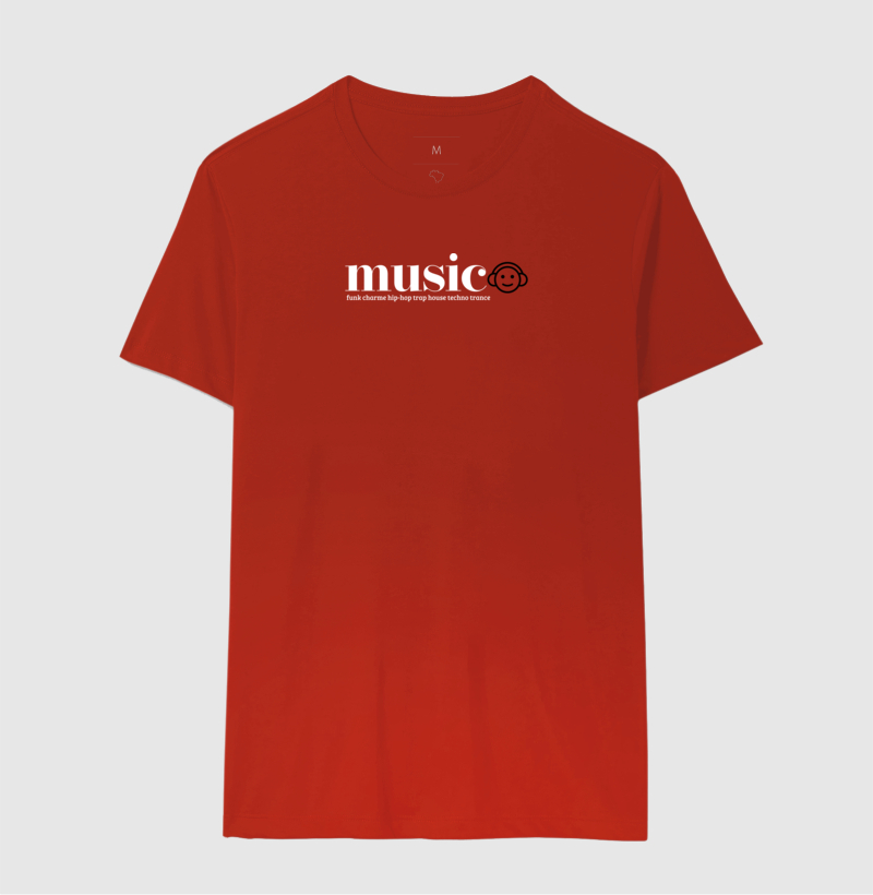 Camiseta Music Vermelha