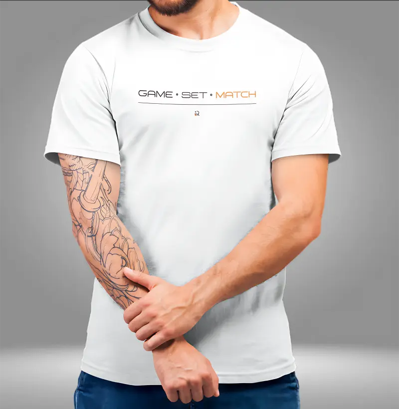 Camiseta Tênis - Game, Set and Match