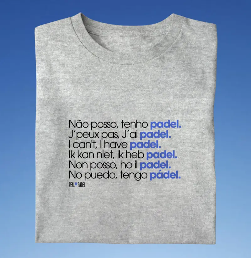 Não posso tenho padel (idiomas)