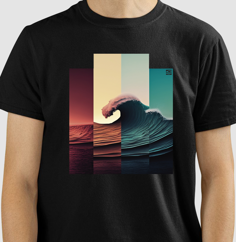 Camiseta a onda