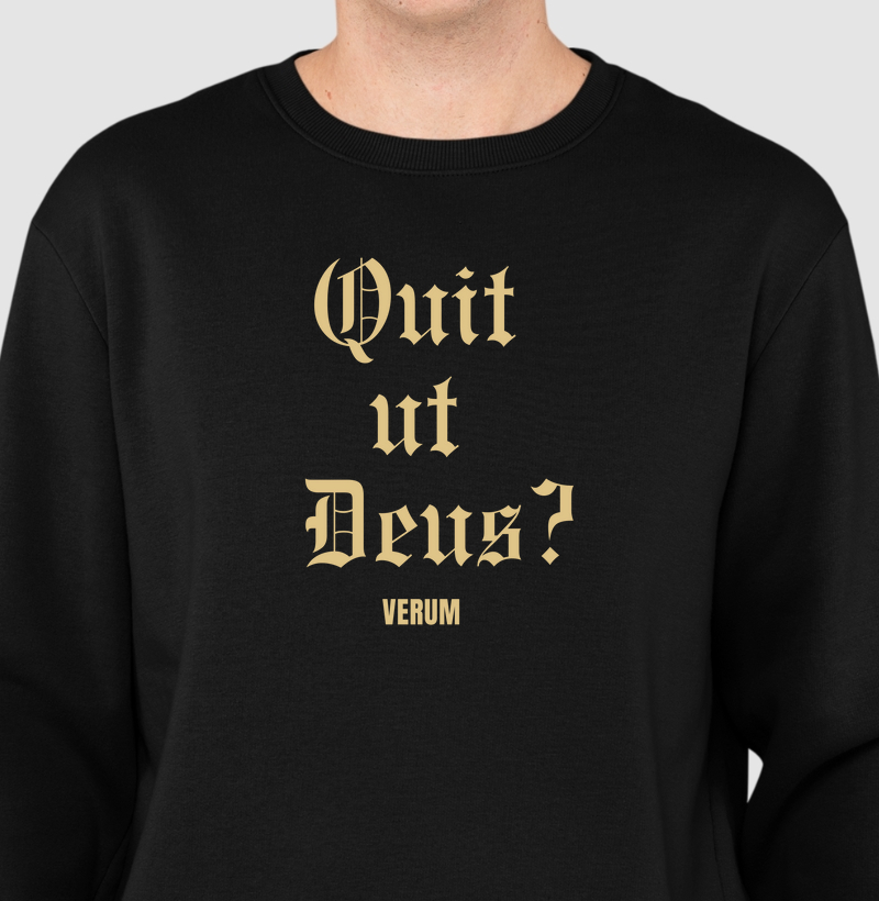 SUÉTER QUEM COMO DEUS?