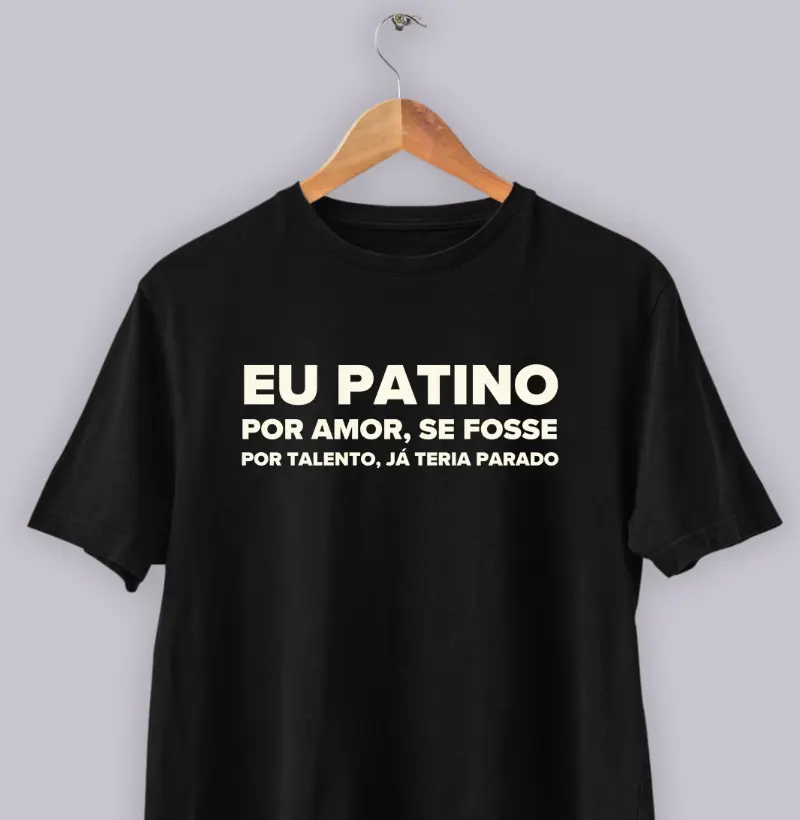 Não patino por talento