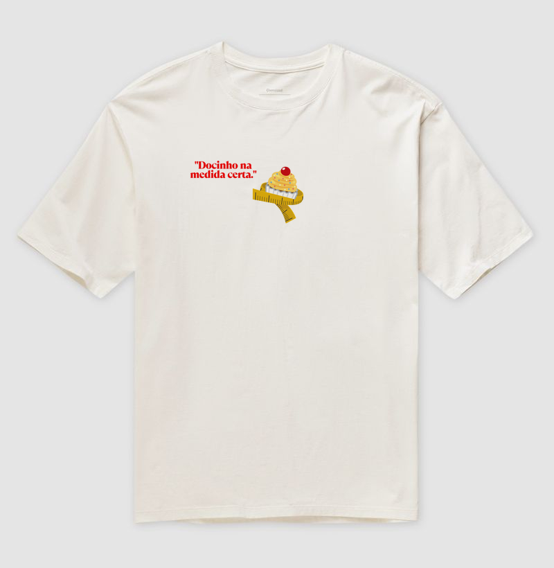 T-shirt docinho na medida certa