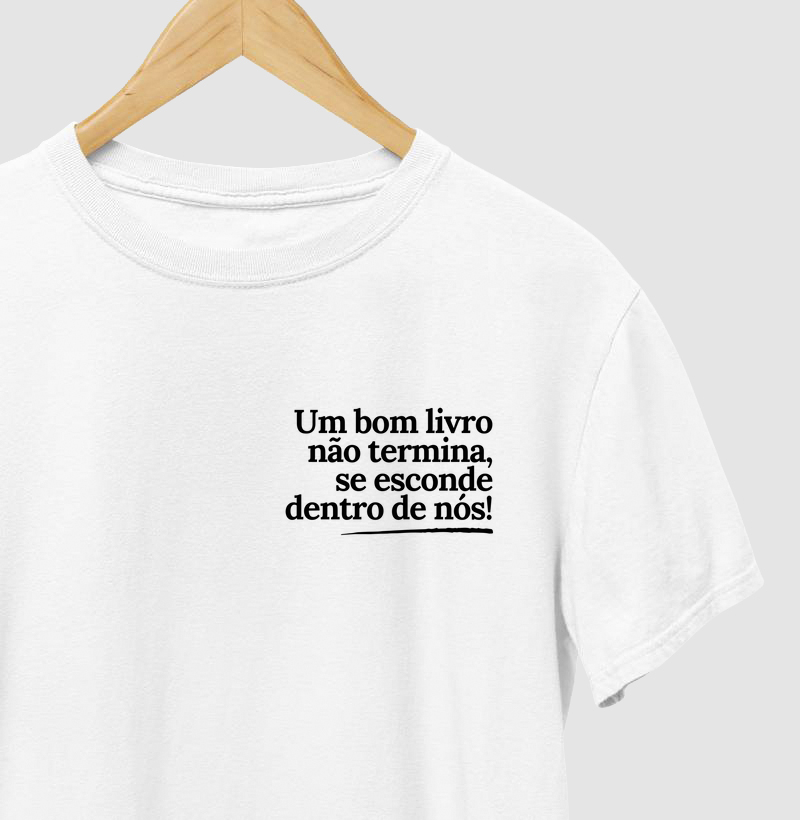 camiseta LIVRO BOM