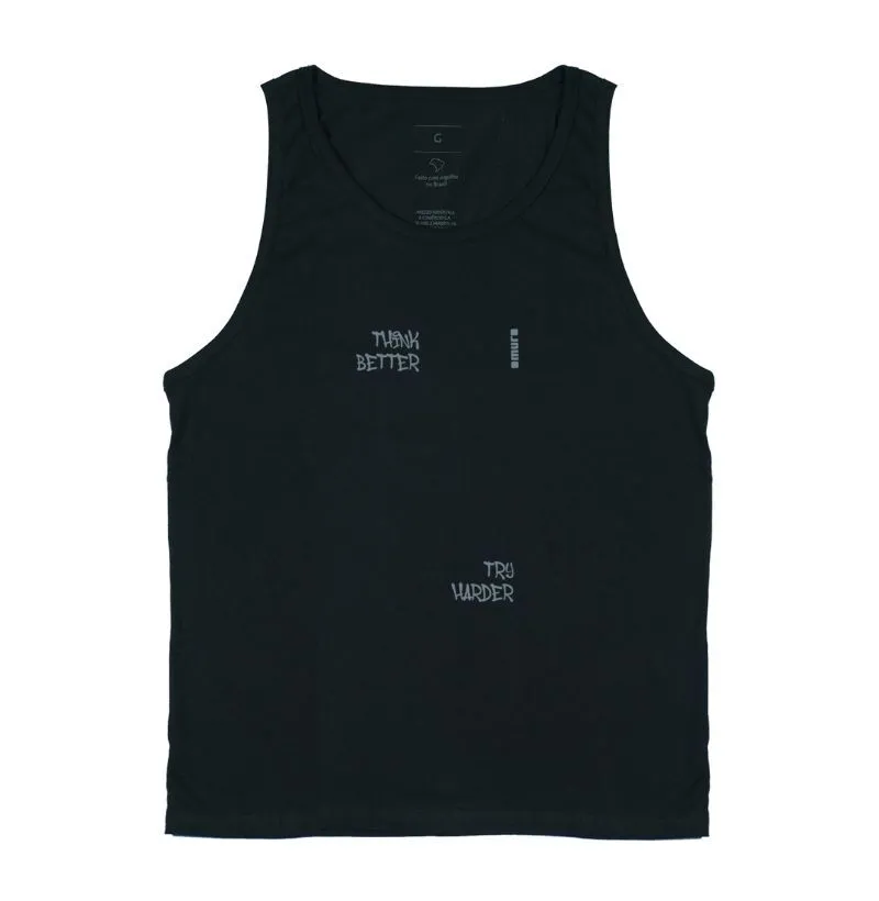 camiseta regata | think better try harder