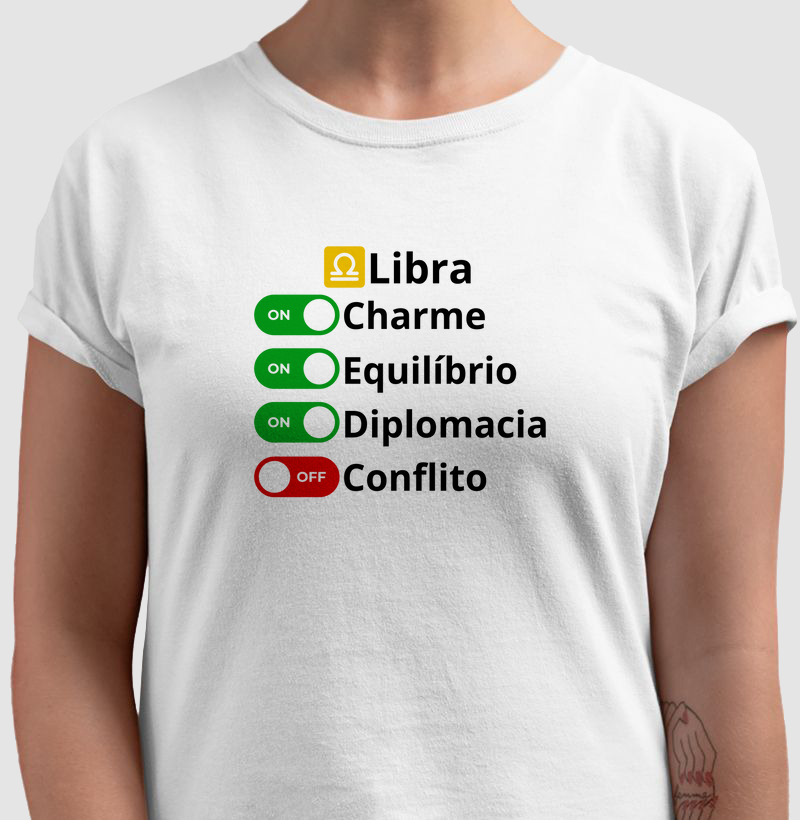 Camiseta Libra Charm
