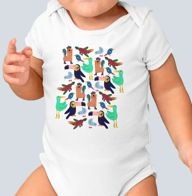 Passarinhos de Botas Flock - Baby Body