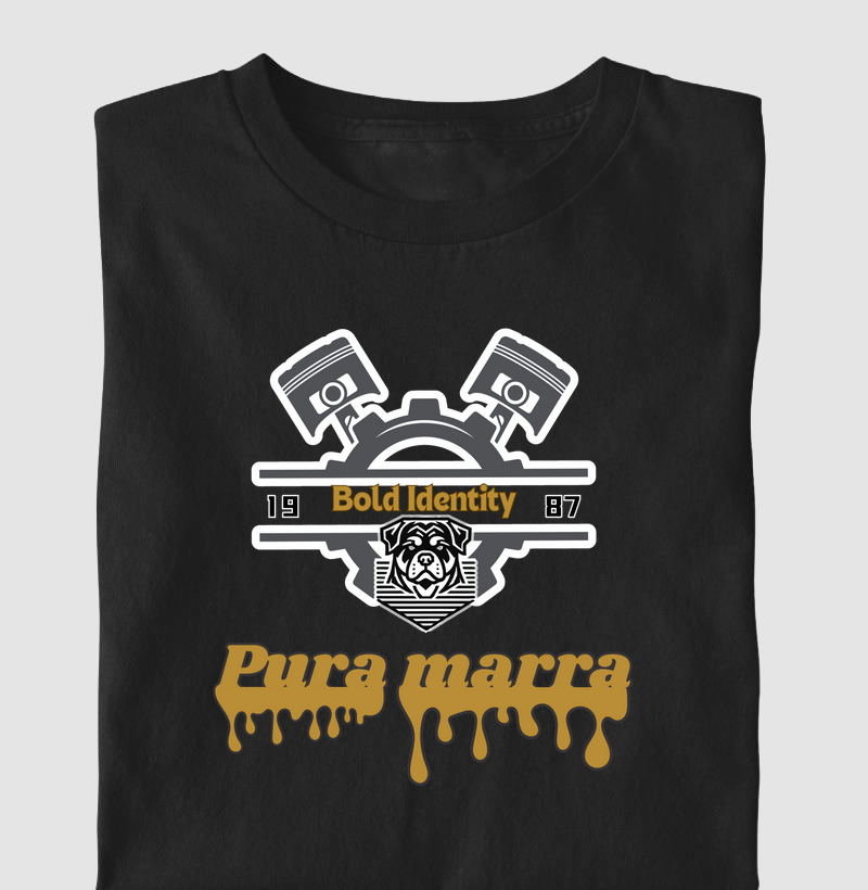 camiseta Pura Marra identidade ousada