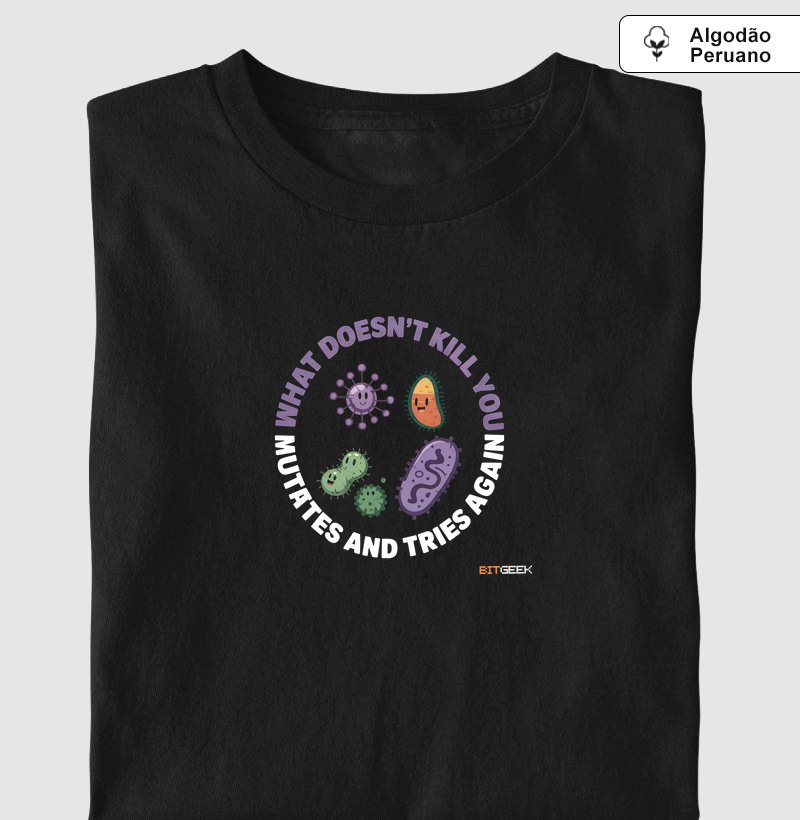 Camiseta Algodão Peruano Mutação Persistente