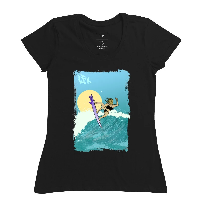 Mulher Surfista Manobra Aéreo V01