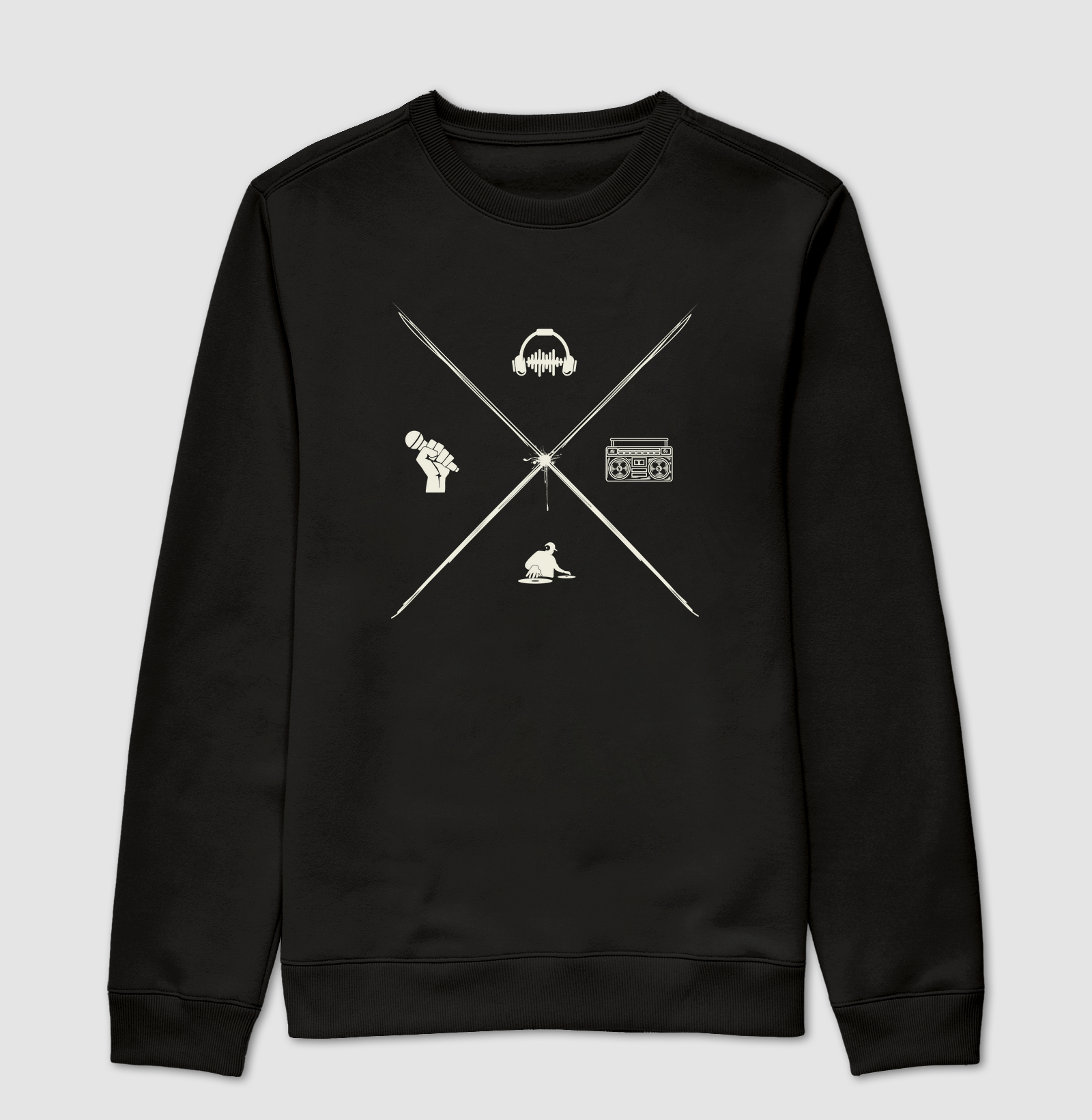 Elementos - Fone, Boombox, Dj, Mic - minimalista