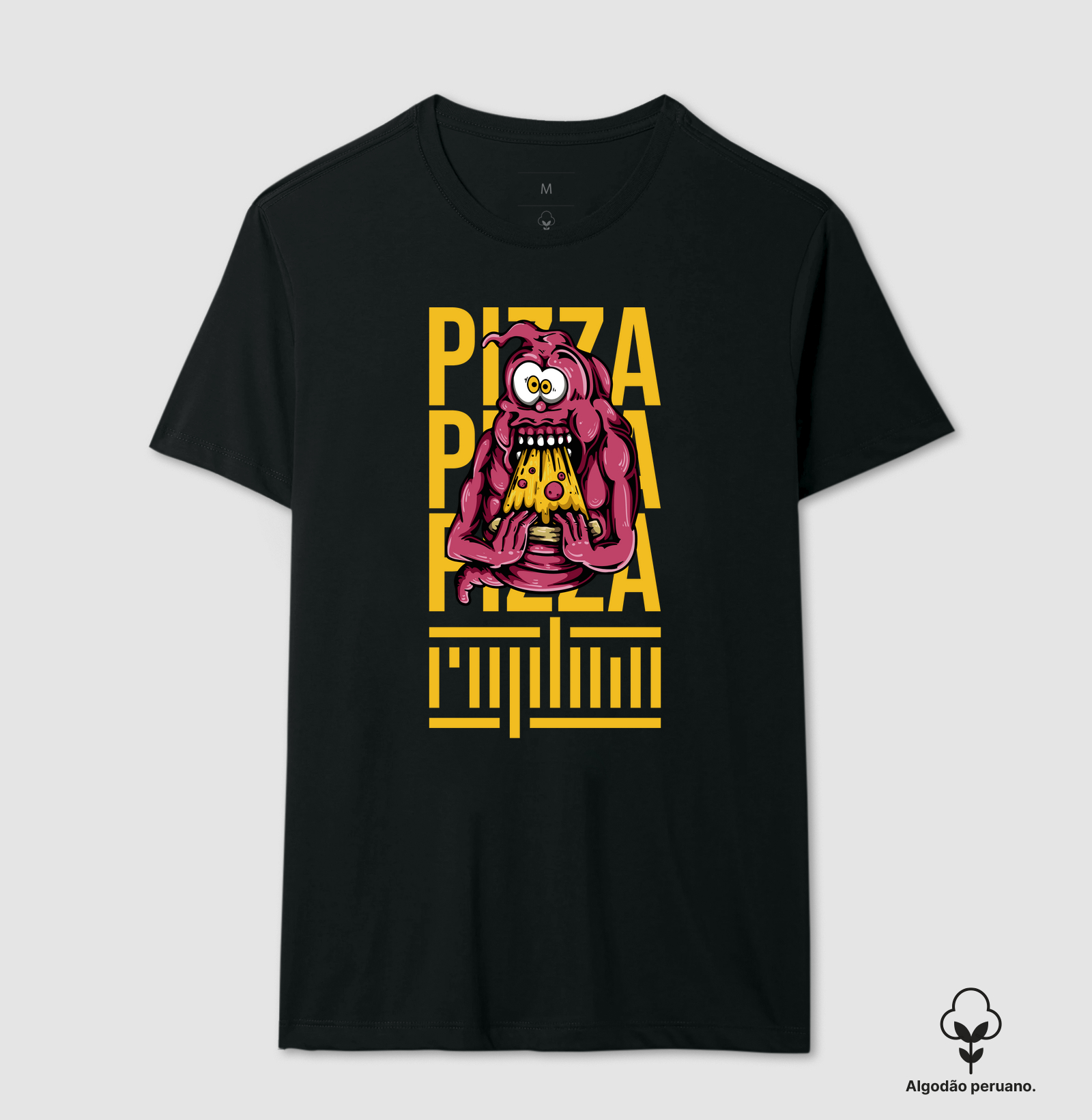 Fantasma comendo pizza