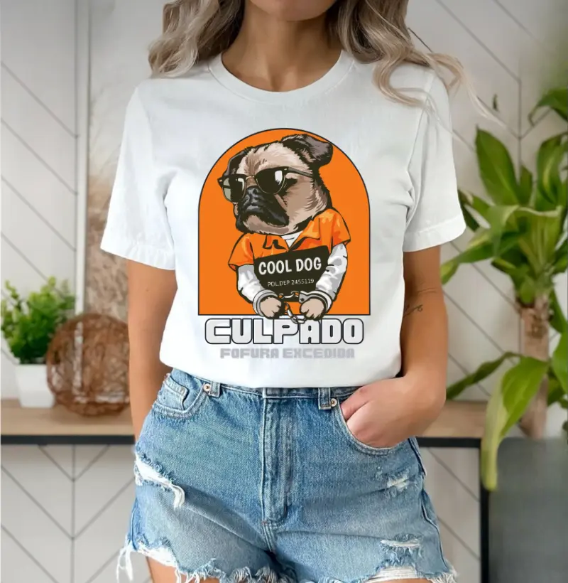 [Camiseta] Culpado Excesso de Fofura - Pug