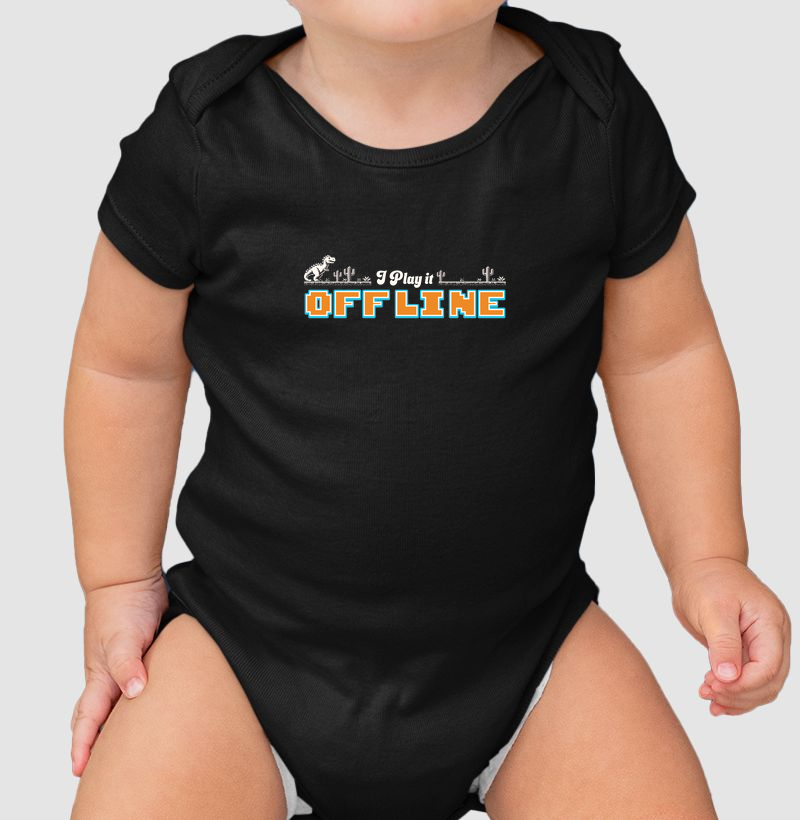 Body Infantil Gamer “I Play It Offline”