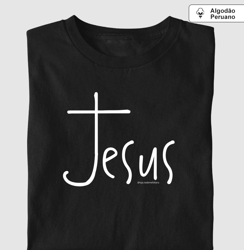 Camiseta Algodão Peruano Jesus (Cruz)