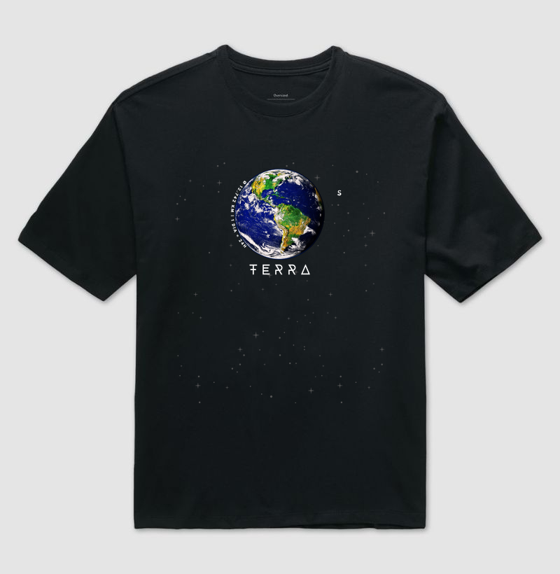 Terra, o Berço da Vida. Camiseta Supernova Estampada 