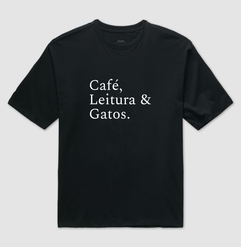 Café, leitura e gatos