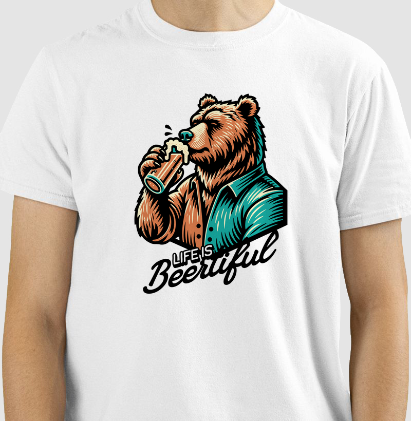 Life is Beertiful: Camiseta -  Estilo e Personalidade