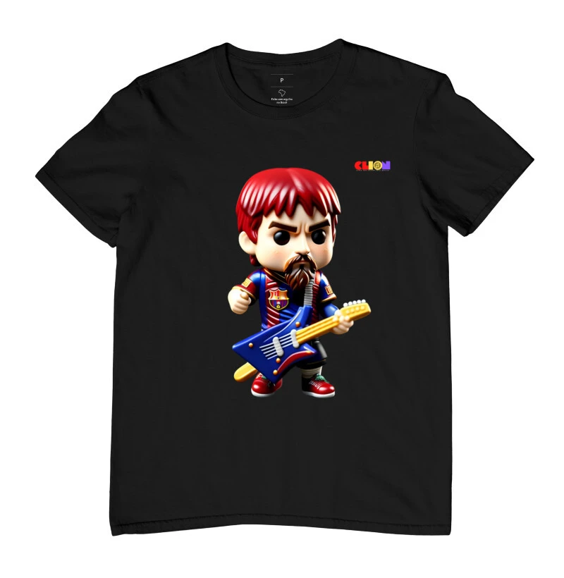 camiseta messi rock
