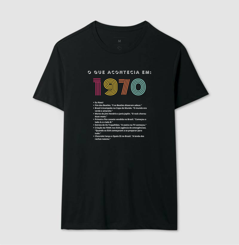 CamisetaRetrô 19 70
