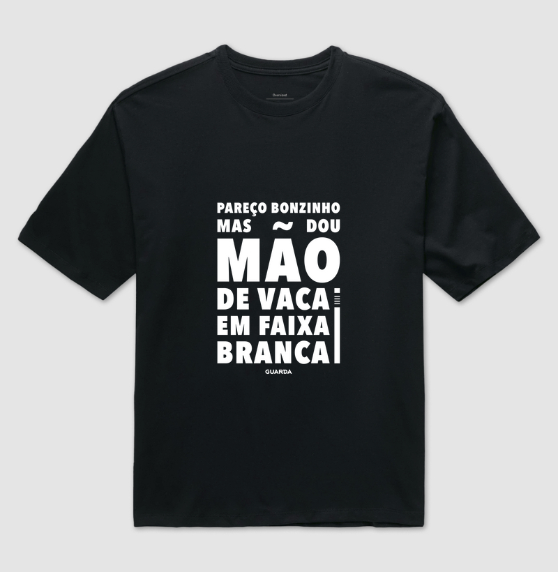 Camiseta Mão de Vaca em Faixa Branca