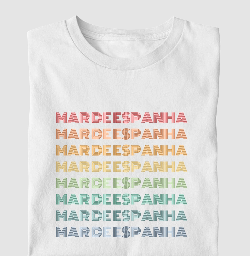 Mar de Espanha Letreiro Retrô