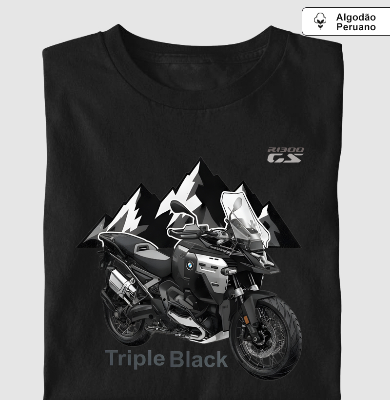Supreme BMW GS R1300 Adventure Triple Black (tecido algodão peruano)