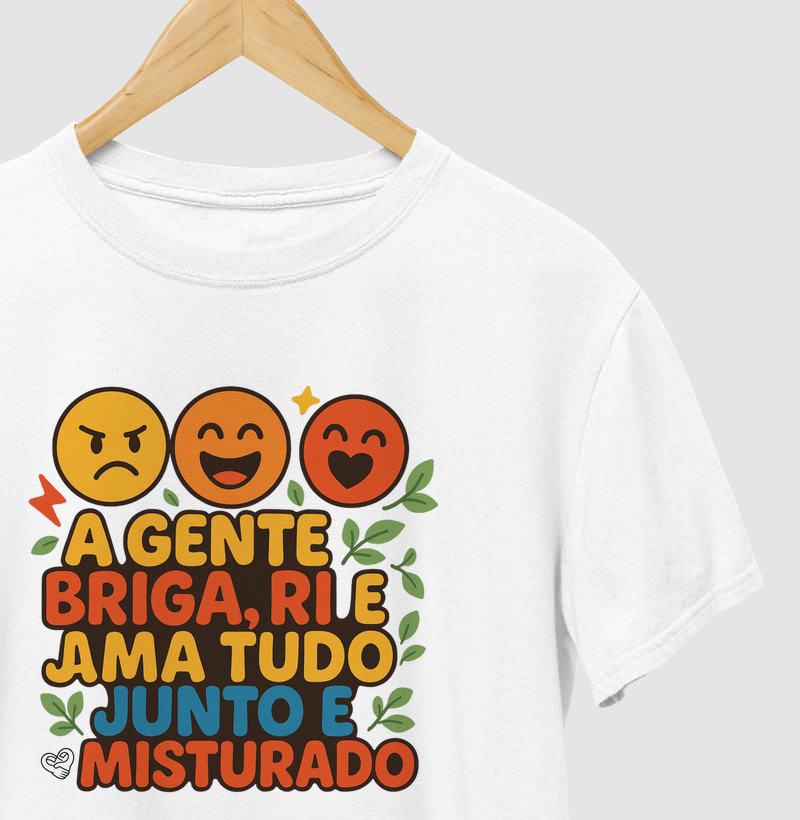 Camiseta Família - Tudo Junto e misturado