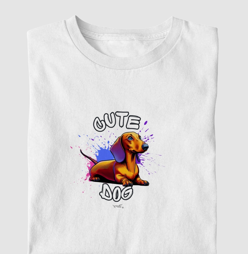 Camiseta Cachorro Salsicha - casual CS008CD